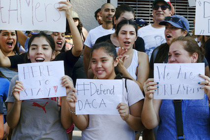 DACA kids protesting