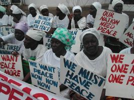 African women protesting